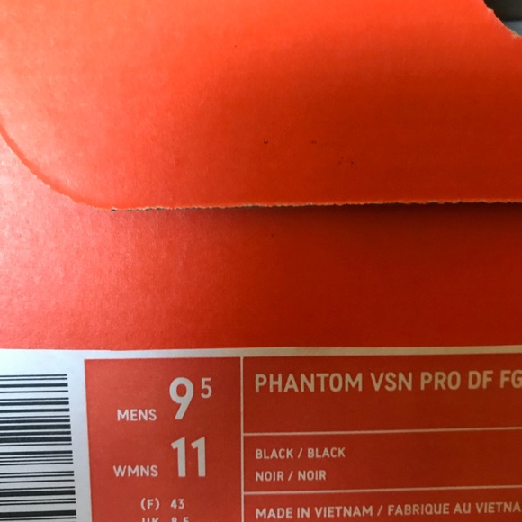 Nike Phantom Vision Pro DF FG Black Soccer Cleats - Picture 8 of 8